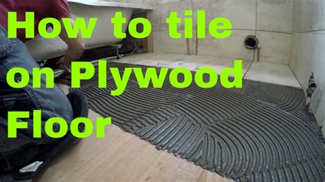 Can you lay tile directly on plywood?